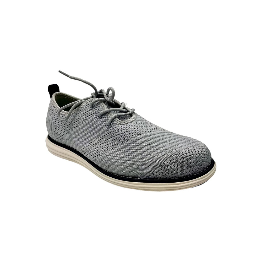 Vance Co. Men's Novak Knit Dress Shoes Gray - Medium